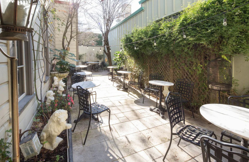 Patio at Hotel St Helena.