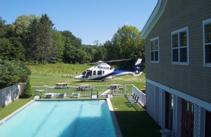 Outdoor pool at The Inn at Willow Pond.