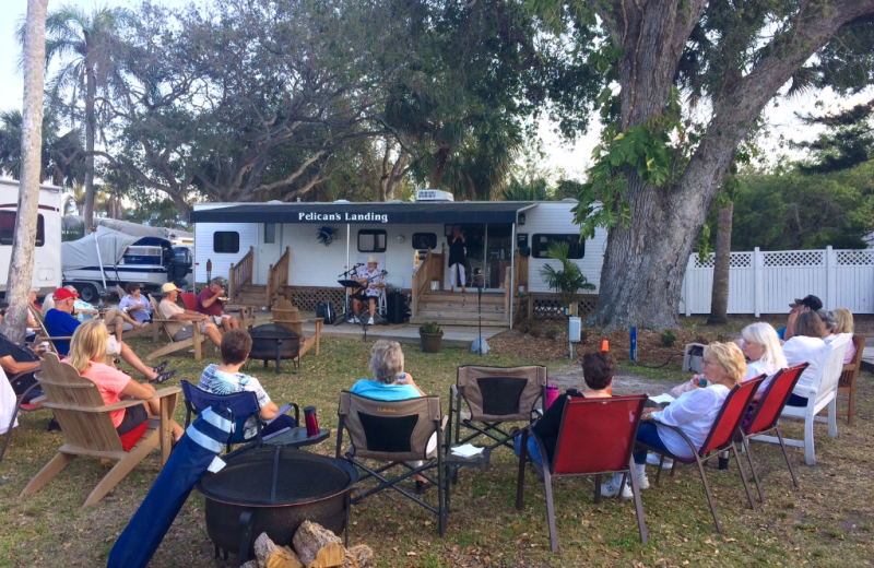 Campground at Pelican's Landing Of Sebastian.