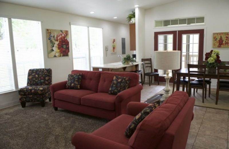 Guest living room at Wonder Valley Ranch Resort.