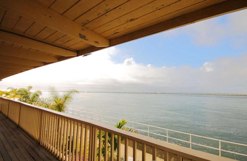 Balcony view at Oceanic Motel Ocean City.