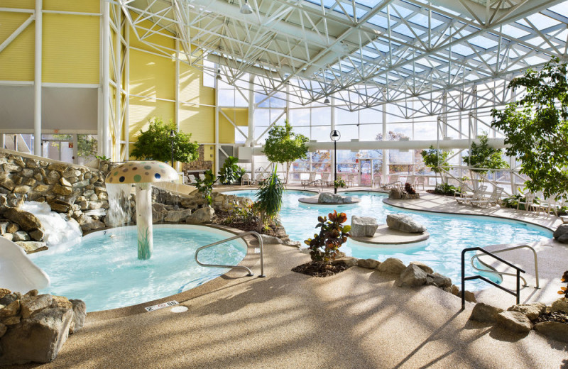 Indoor pool at Steele Hill Resorts.