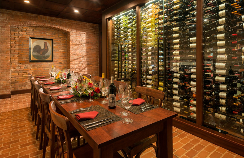 Wine room at The Otesaga Resort Hotel.