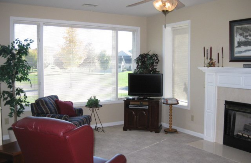 Rental living room at Jefferson Landing.