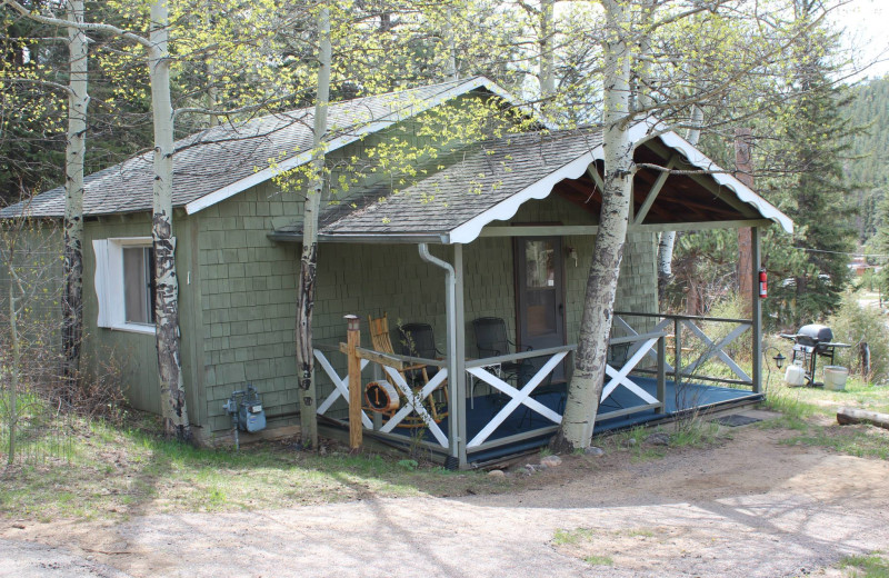 Cabin exterior at Workshire Lodge.