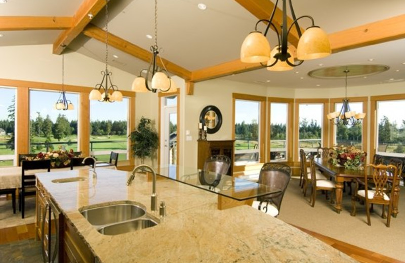 Dining and kitchen at Crown Isle Resort & Golf Community.