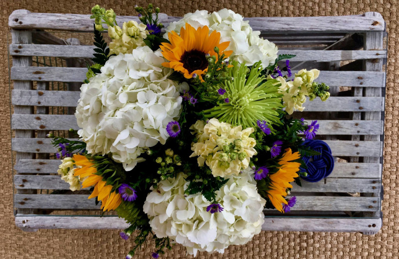 Wedding bouquet at Whaler's Inn.