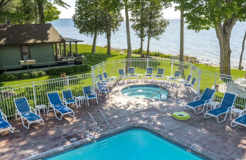 Outdoor pool at The Shallows Resort.