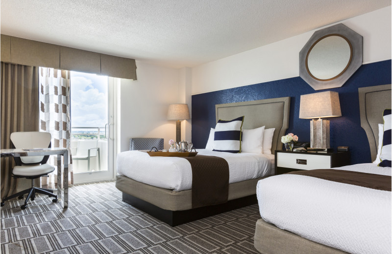 Two bed guest room at South Shore Harbour Resort & Conference Center.