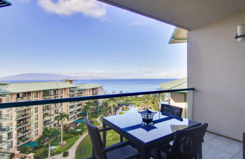 Rental balcony at Vacasa Maui.