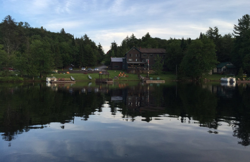 Exterior view of Big Moose Inn.