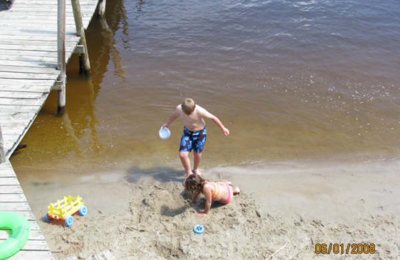 The beach at Adrian's Resort.