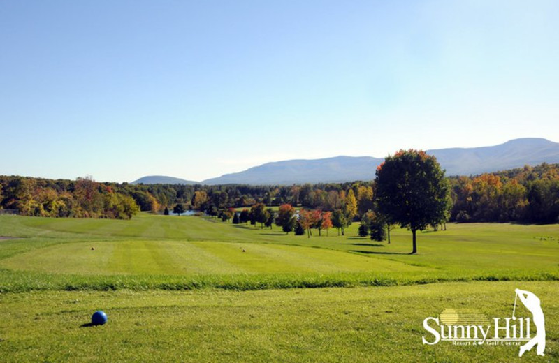 Golfing at Sunny Hill Resort & Golf Course.