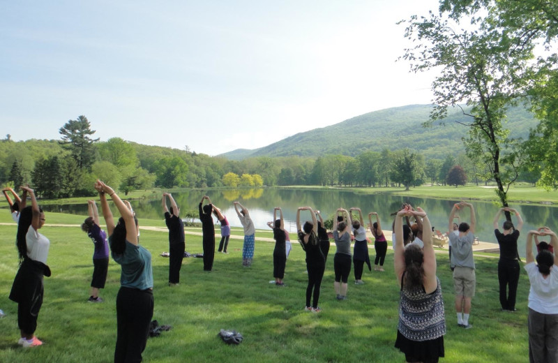 Yoga at Honor's Haven Retreat & Conference.