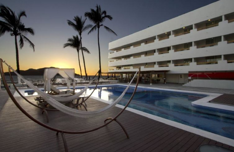 Outdoor pool at Hotel Emporio Mazatlan.