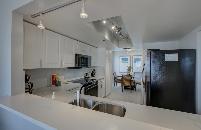 Rental kitchen at Anna Maria Island Beach Rentals, Inc.