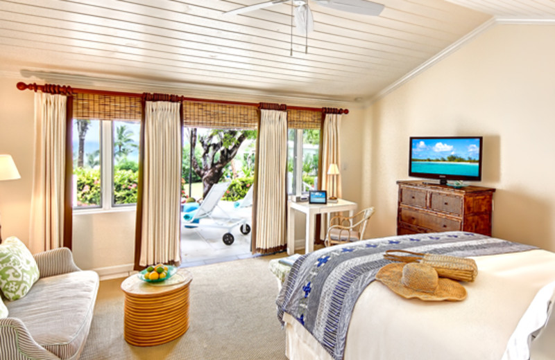 Guest bedroom at Dunmore Beach Club.