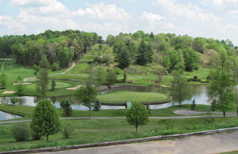 Golf course near The Cabins at Pine Haven.