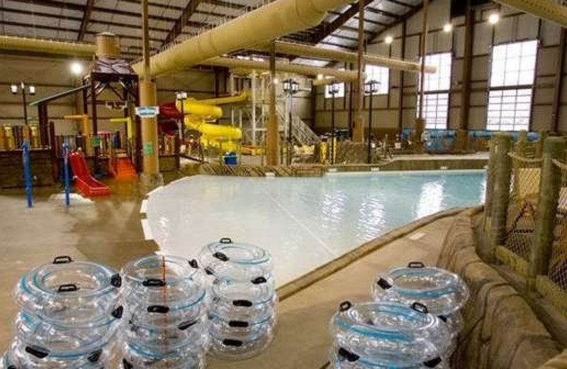 Indoor water park at Hope Lake Lodge & Indoor Waterpark.