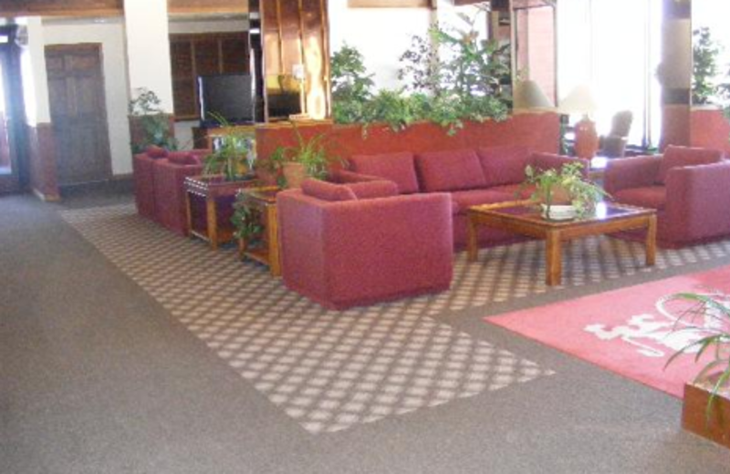 Vacation rental lobby at Copper Chase Condominiums.