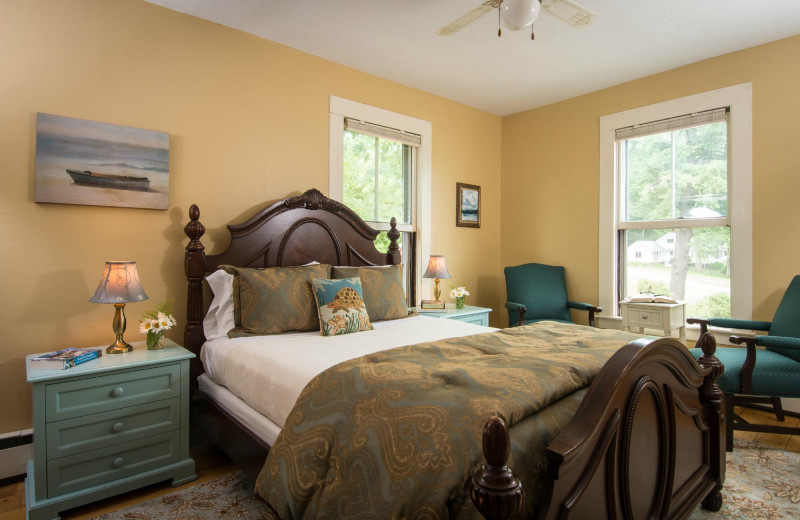 Guest room at The Lake House at Ferry Point B&B.