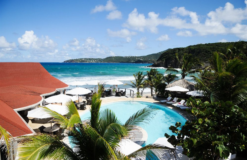 Outdoor pool at Manapany Cottages.