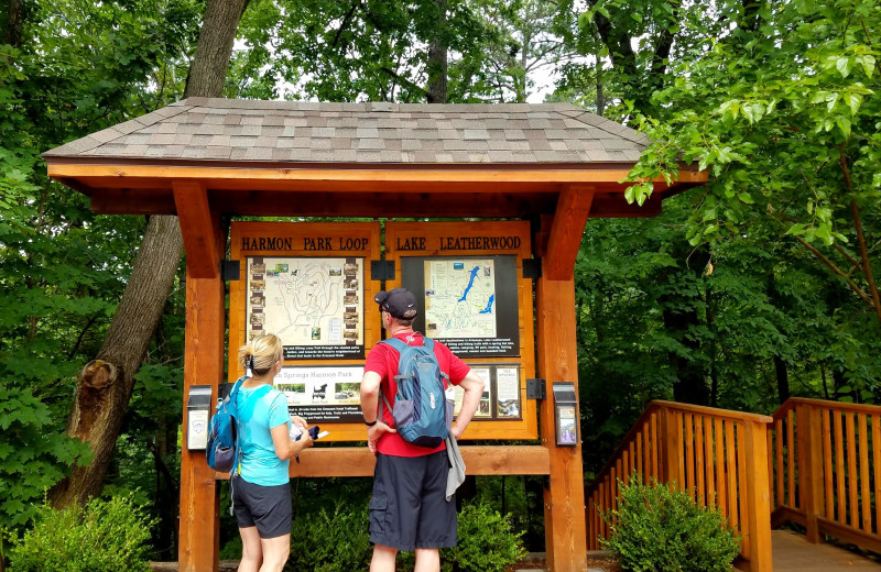 Hiking at 1886 Crescent Hotel & Spa.
