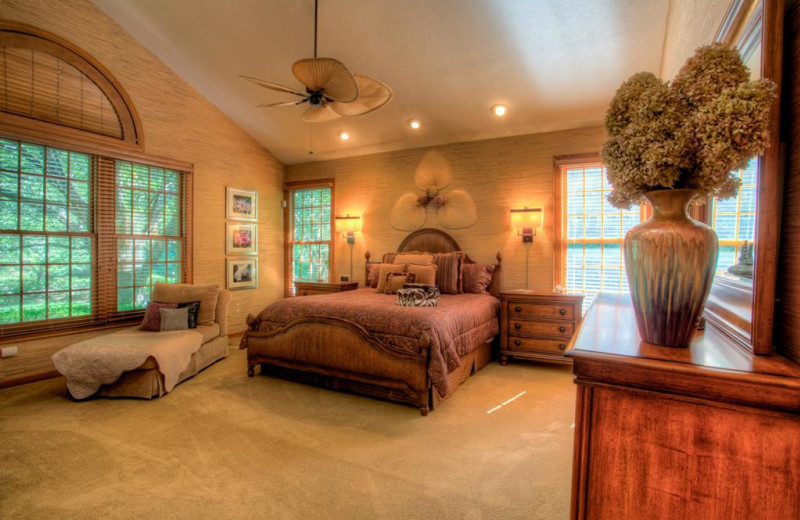 Rental bedroom at Yonder Luxury Vacation Rentals.