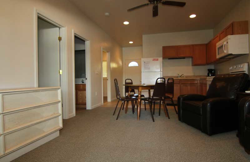 Guest kitchen at Point Randall Resort.