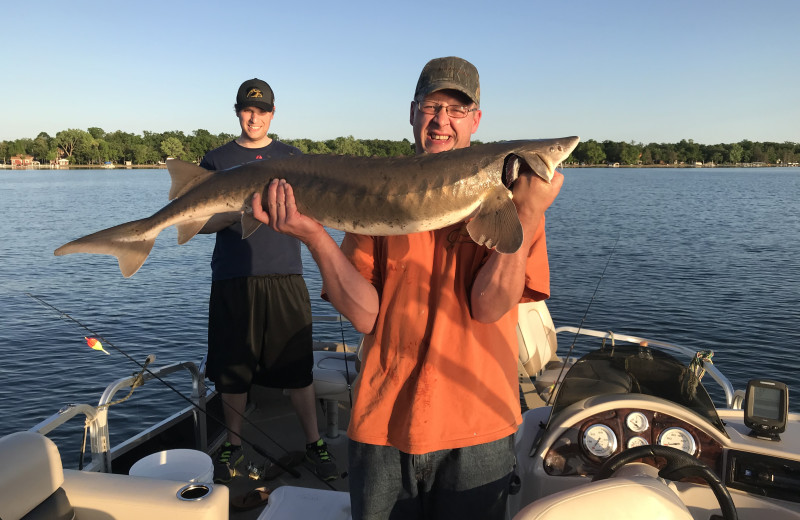 Fishing at Vacationland Resort.