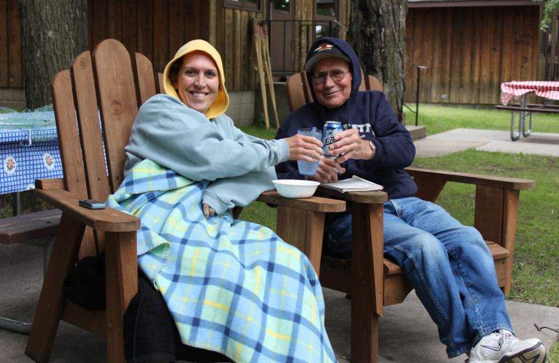 Relaxing at Lakecrest Resort.