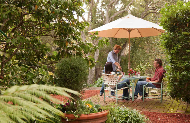 Outdoor dining at Old Monterey Inn.