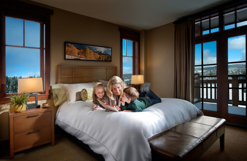 Guest bedroom at One Ski Hill Place.