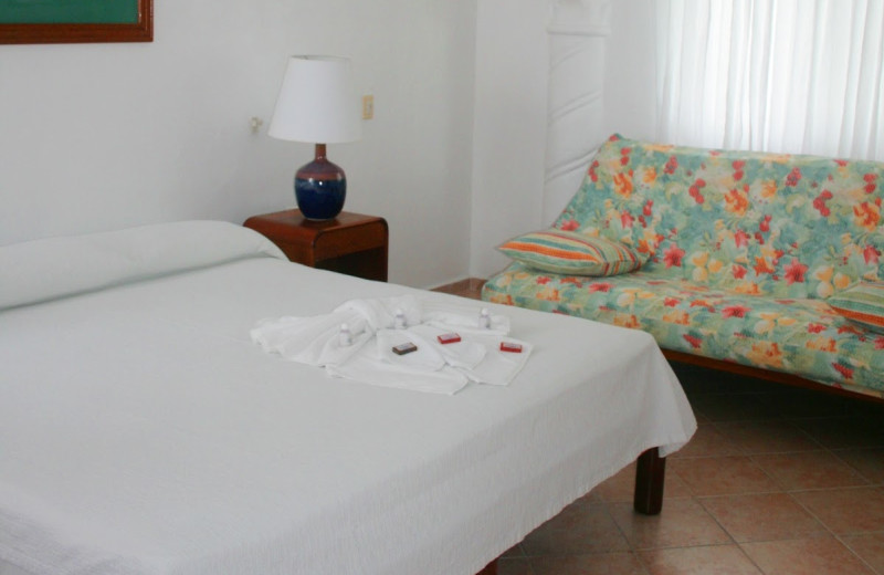 Guest room at Hotel Alhambra.