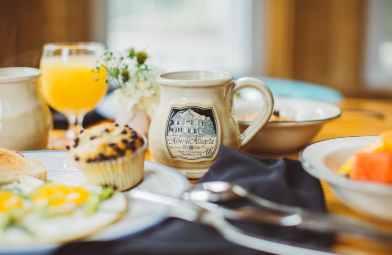 Breakfast at Albergo Allegria.