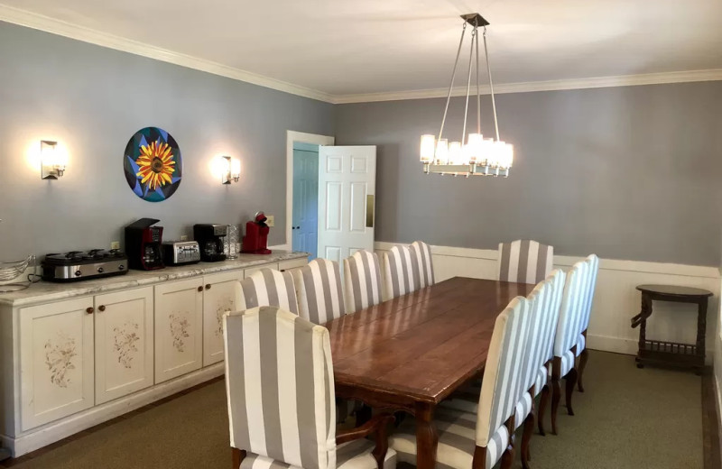 Dining room at Lake Michigan Reunion & Retreat.