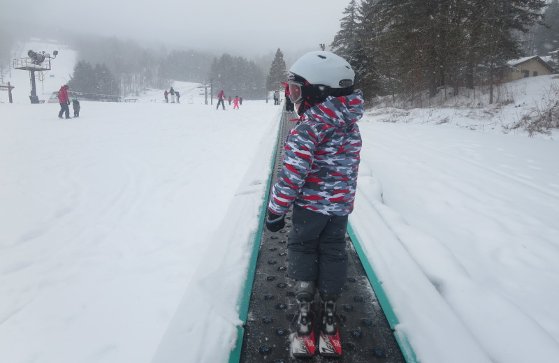 Skiing at The Thompson House.