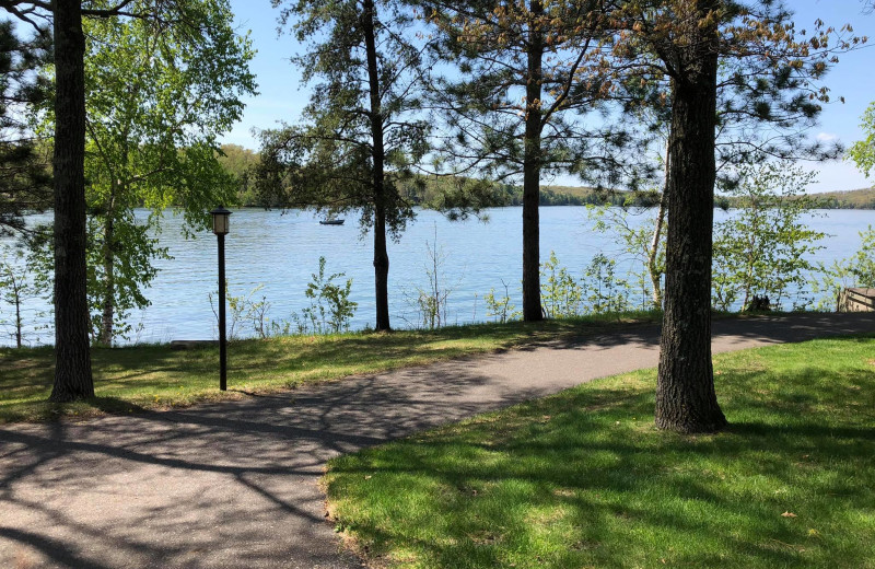 Lake view at Kavanaugh's Sylvan Lake Resort.