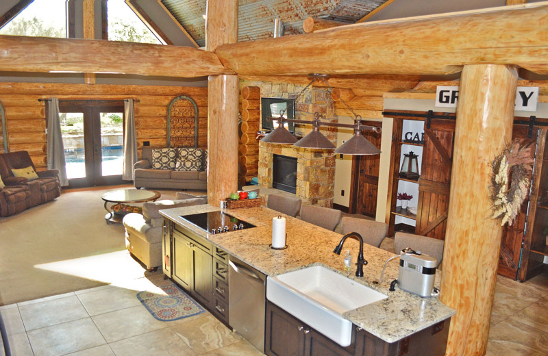 Rental interior at Log Country Cove.