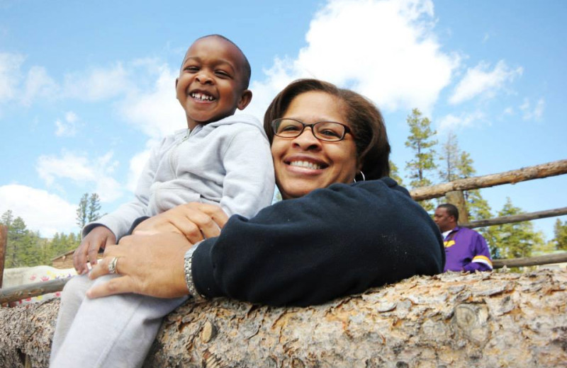 Family at Wind River Ranch.