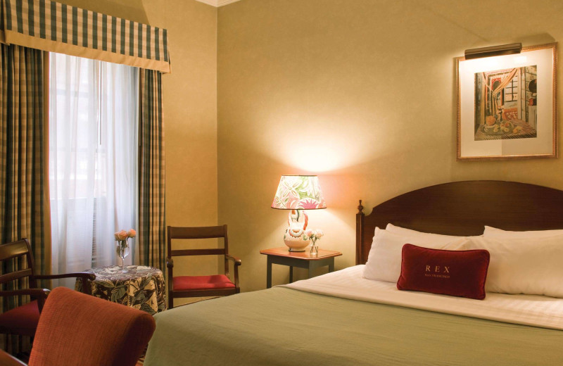 Guest room at Hotel Rex.
