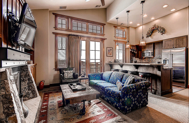 Rental living room at Breckenridge Rentals by Owner.