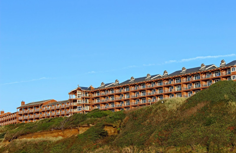 Exterior view of Hallmark Resort in Newport.