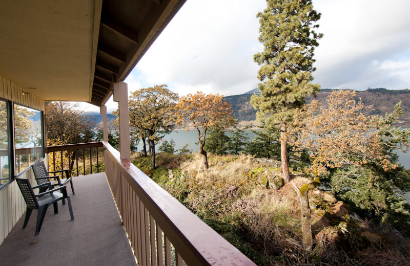 Balcony view at Vagabond Lodge.