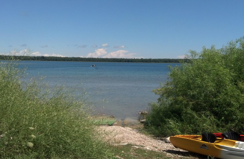 Beach at Rowleys Bay Resort.