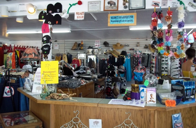 Gift shop at Ferndale Resort & Marina.