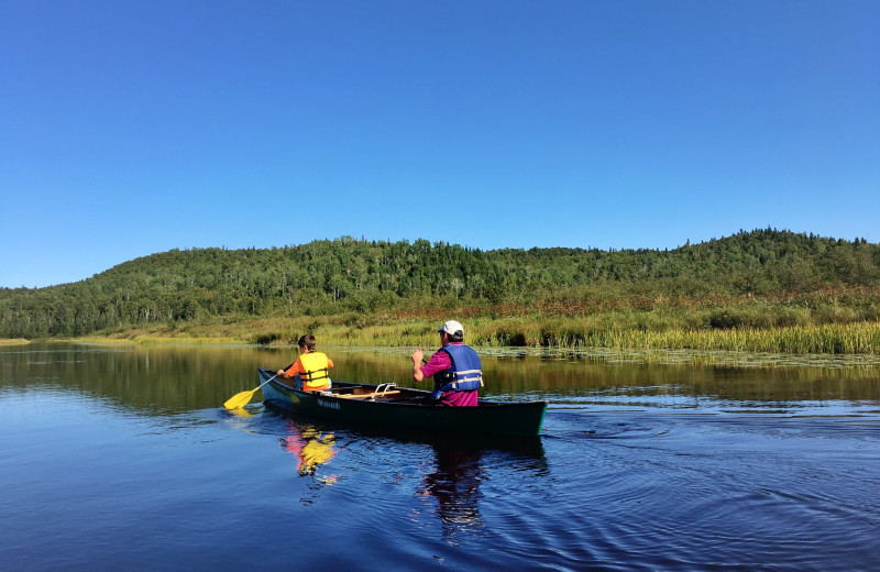 Canoeing at Temperance Landing on Lake Superior.