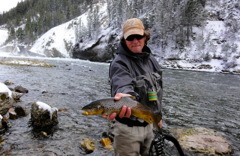 Fishing at Galloup's Slide Inn.