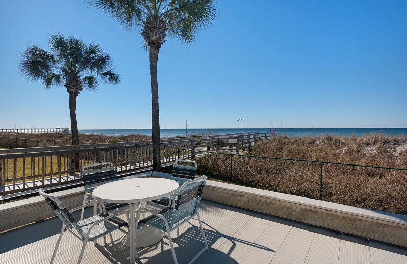 Patio at Moonspinner Condominium.