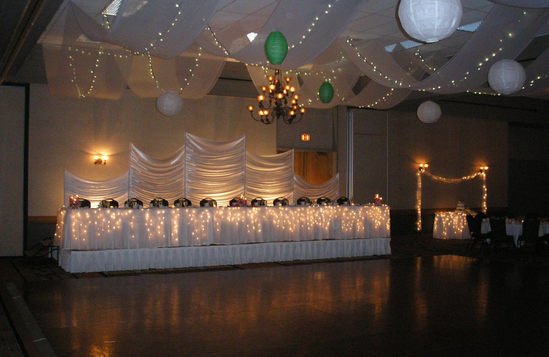 Wedding dance floor at Arrowwood Resort and Conference Center.